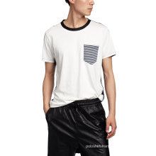 Men Hip Hop Contrast Collar Jersey T Shirt